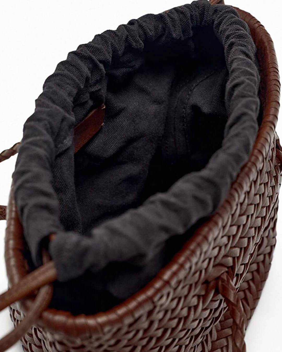 Sac seau tressé à bandoulière Blair