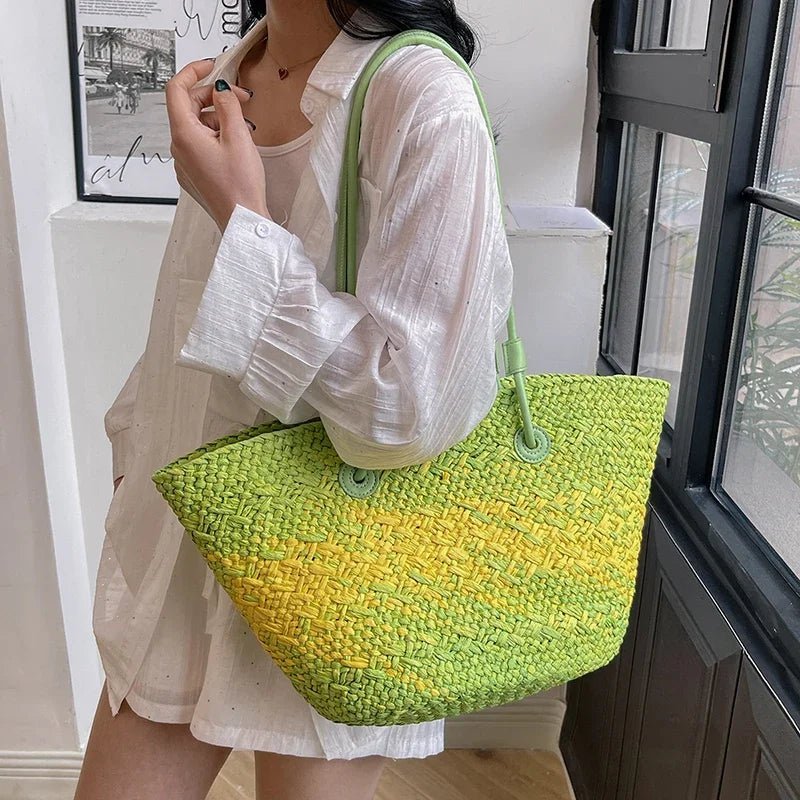 Sac cabas français en paille Camille