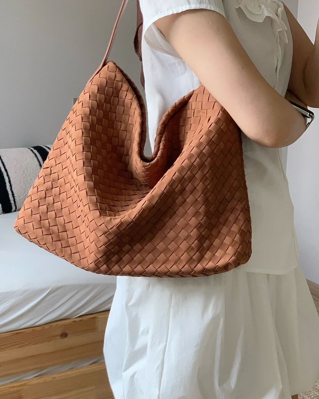 Sac cabas en daim Marceline
