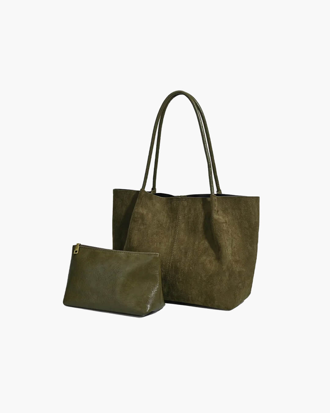 Sac cabas en daim Cheska avec pochette