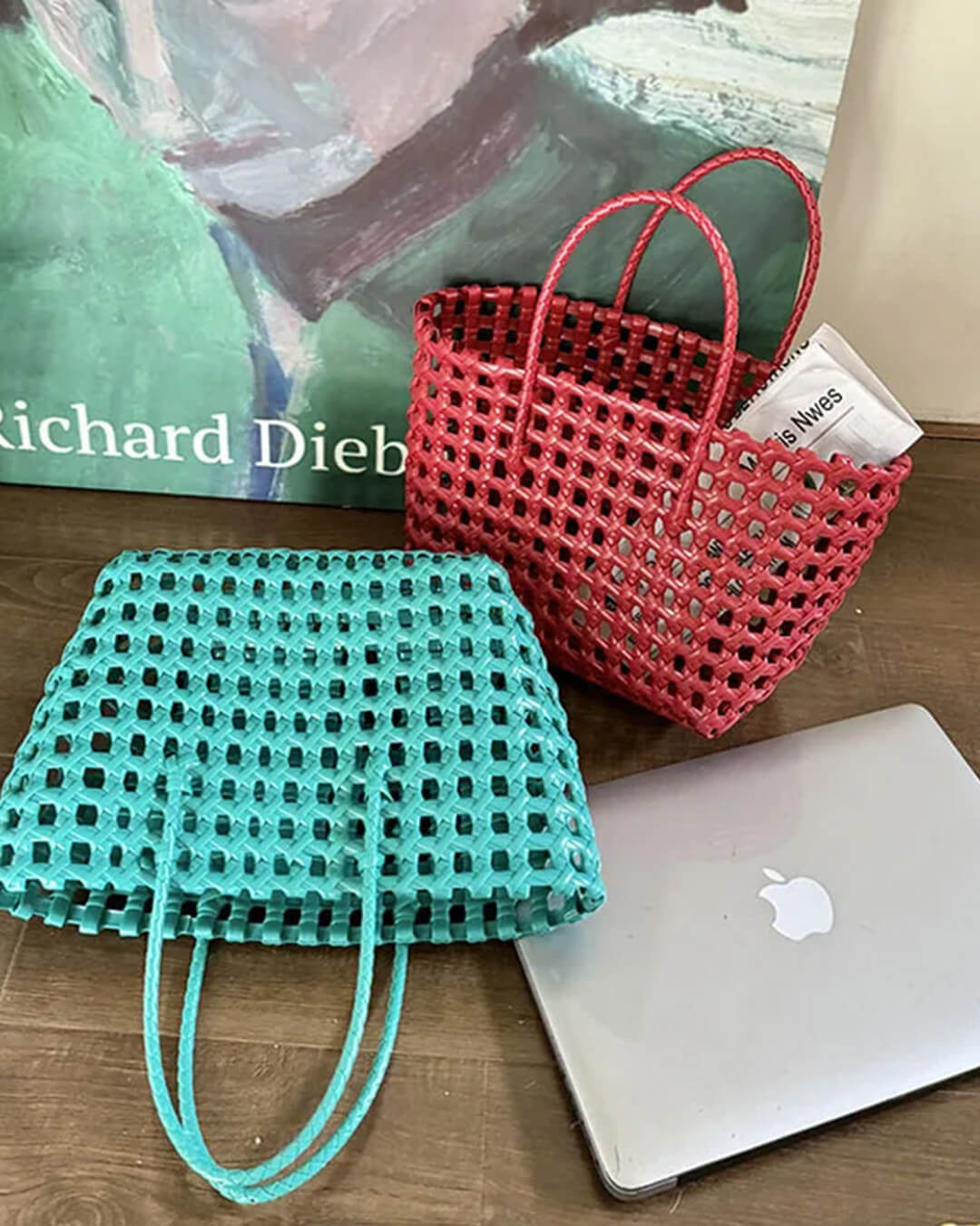 Sac cabas Cresta en maille ajourée