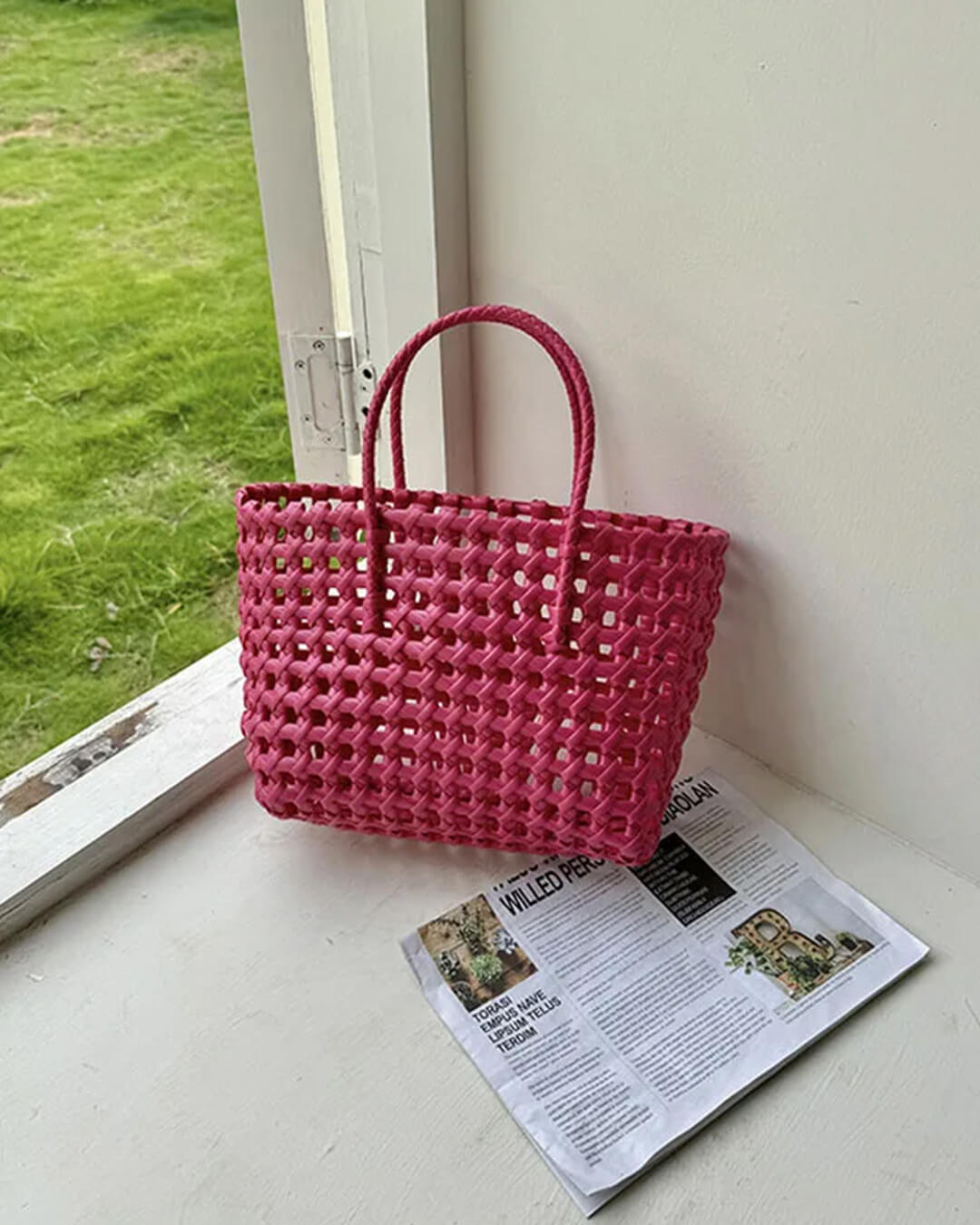Sac cabas Cresta en maille ajourée