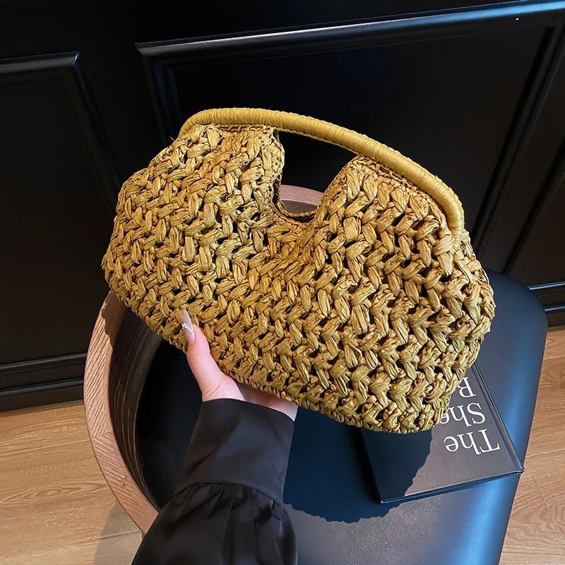 Sac cabas en rotin tressé Bianca