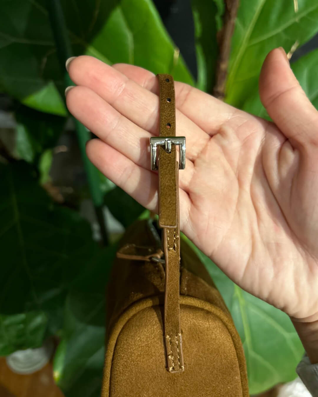 Mini sac à bandoulière en daim Danika