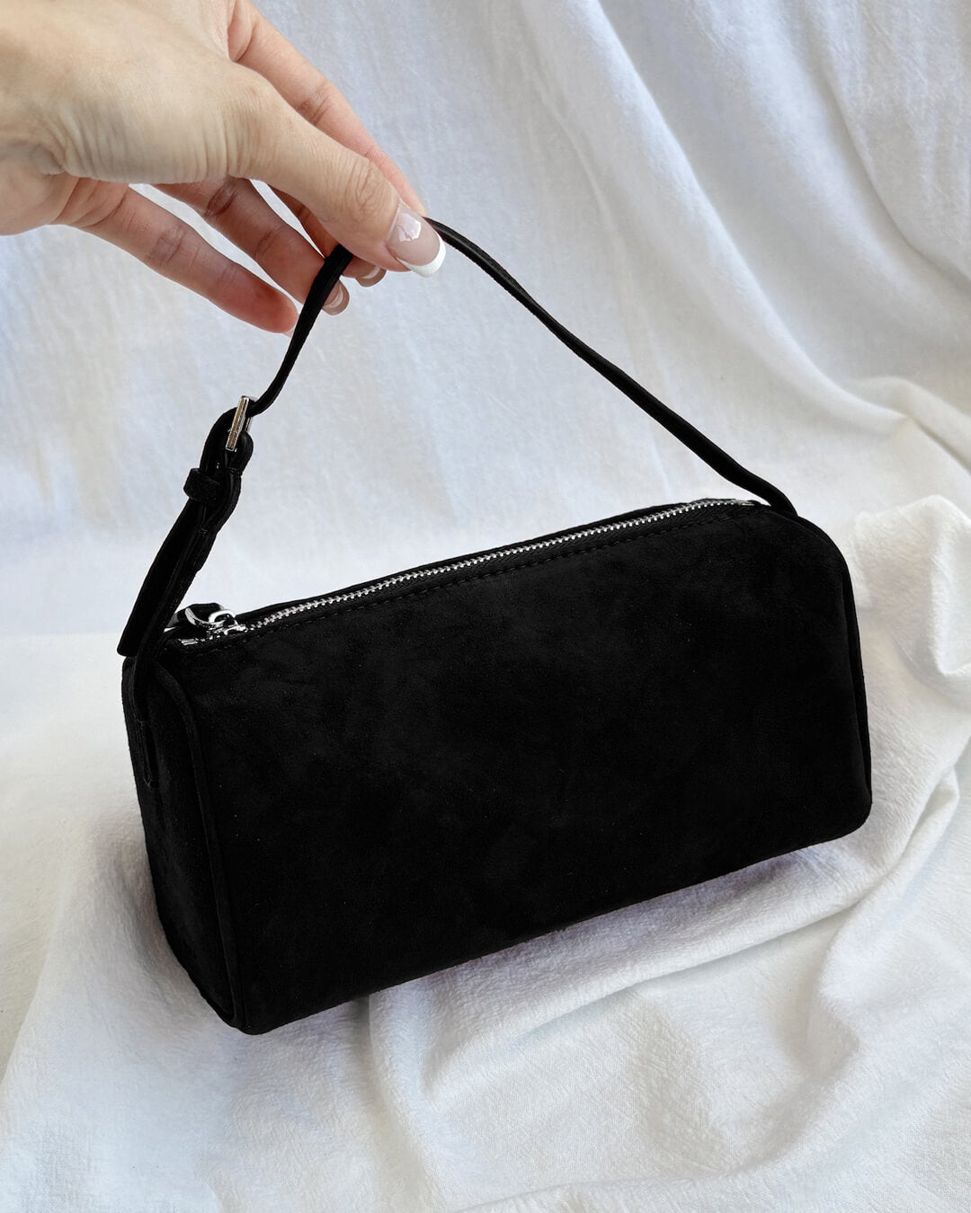 Mini sac à bandoulière en daim Danika