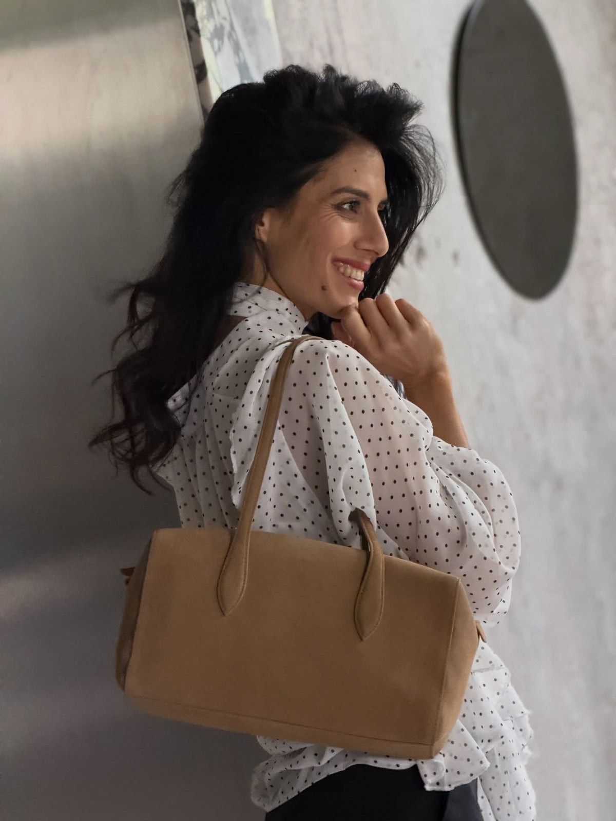 Sac fourre-tout Elena en cuir végétalien