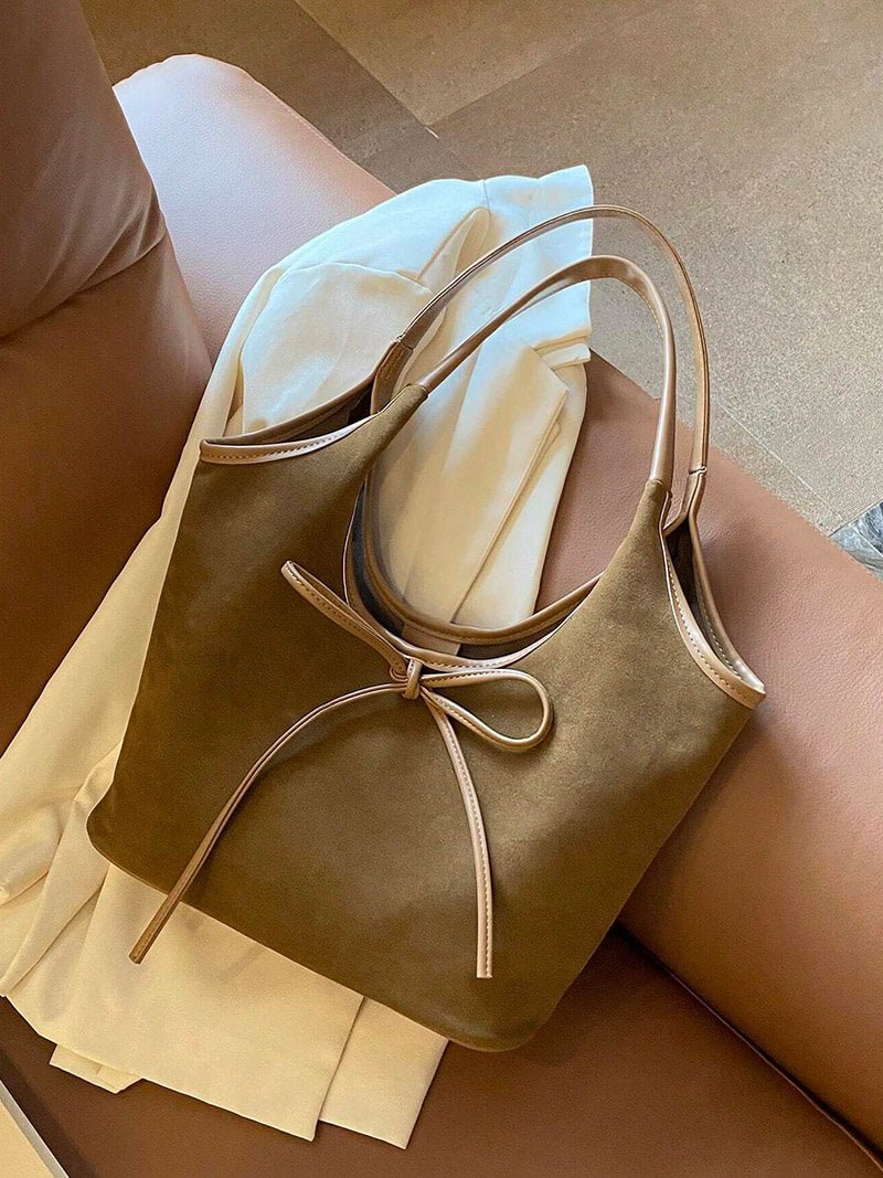 Sac en daim avec nœud Florence