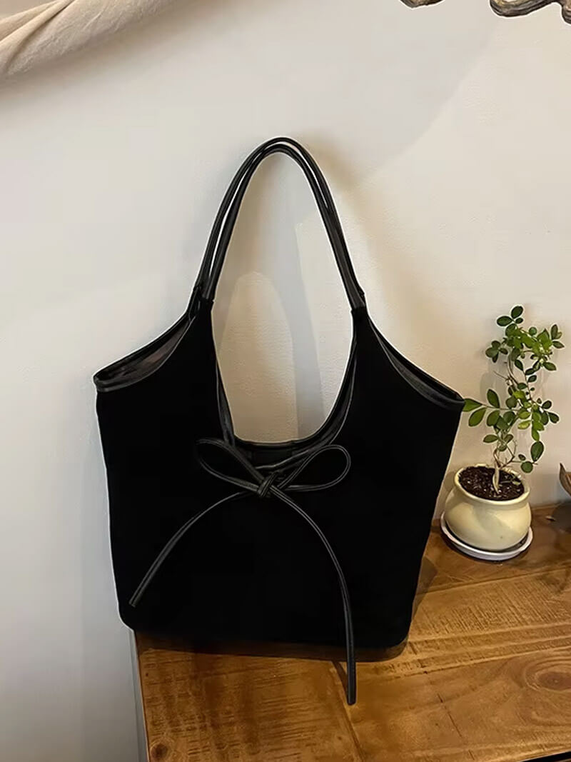 Sac en daim avec nœud Florence