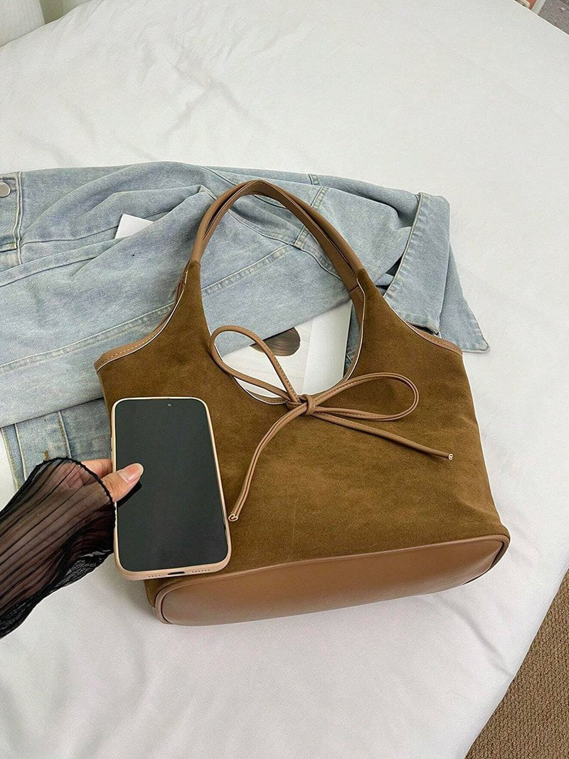 Sac en daim avec nœud Florence