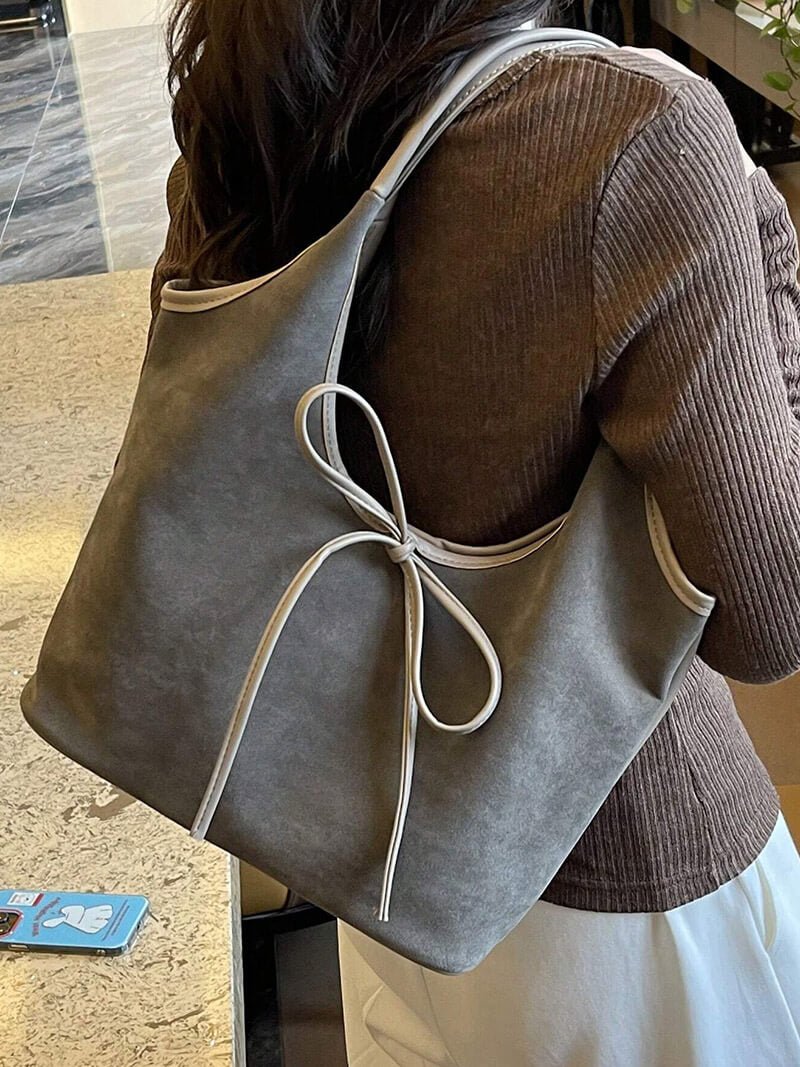 Sac en daim avec nœud Florence