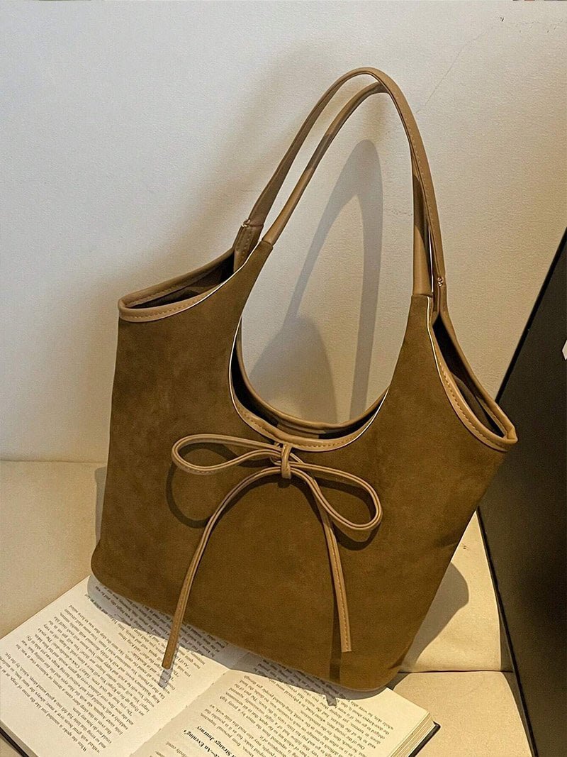Sac en daim avec nœud Florence