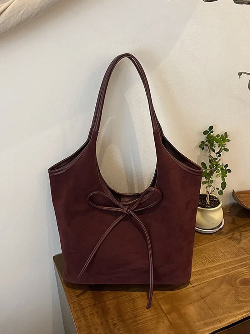 Sac en daim avec nœud Florence
