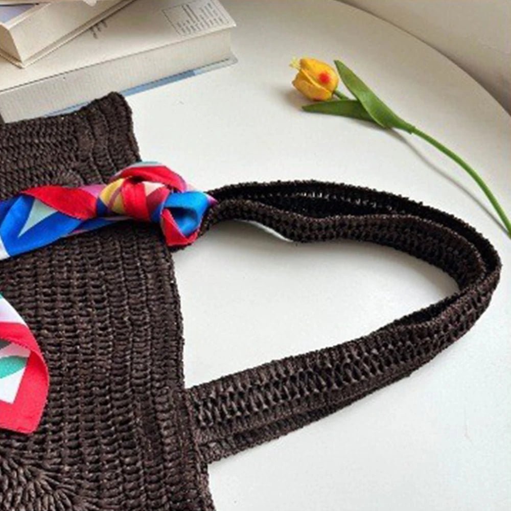 Sac de plage tissé bohème Hannie