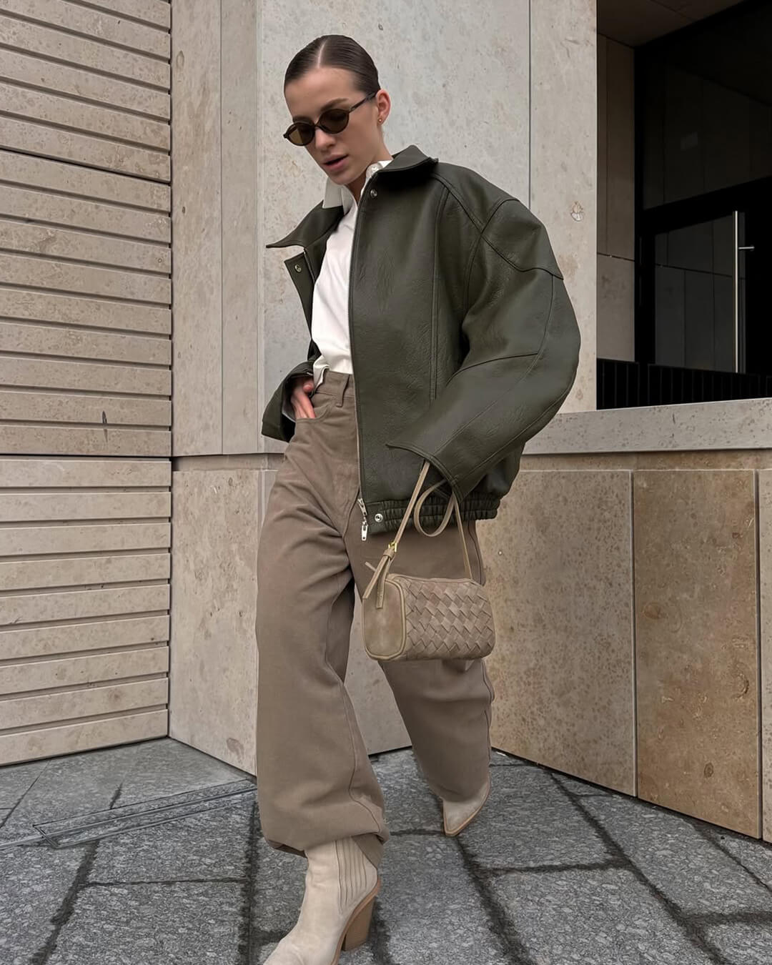 Sac en daim tressé Eva