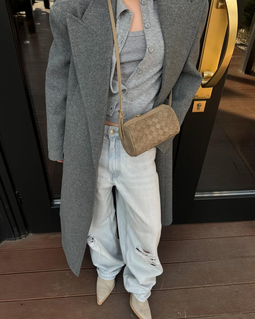 Sac en daim tressé Eva