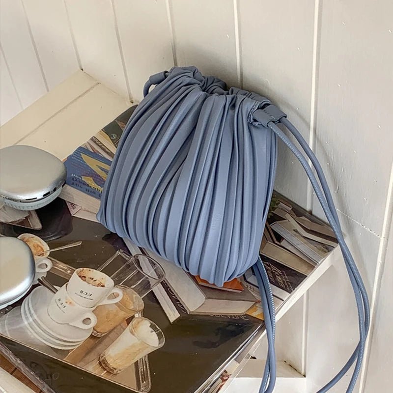 Sac bandoulière mini Bianca plissé