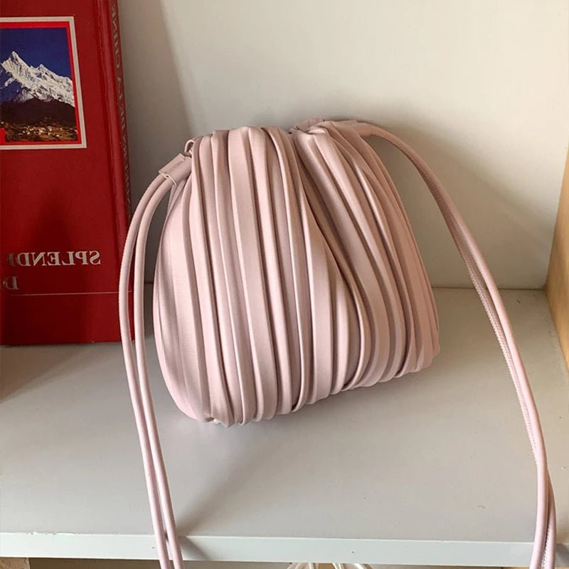 Sac bandoulière mini Bianca plissé