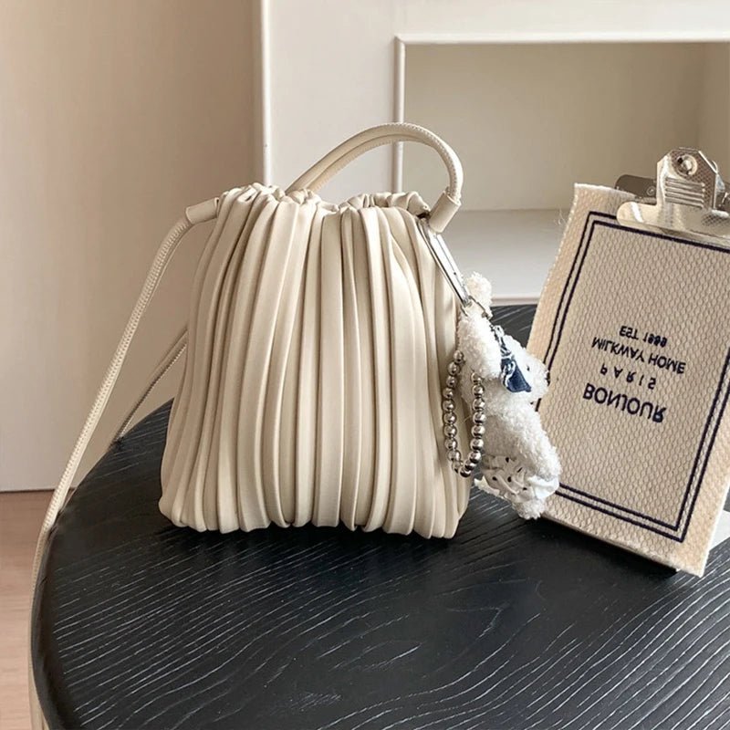 Sac bandoulière mini Bianca plissé