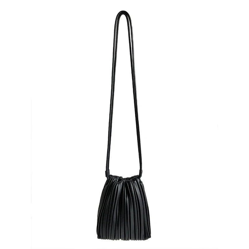 Sac bandoulière mini Bianca plissé