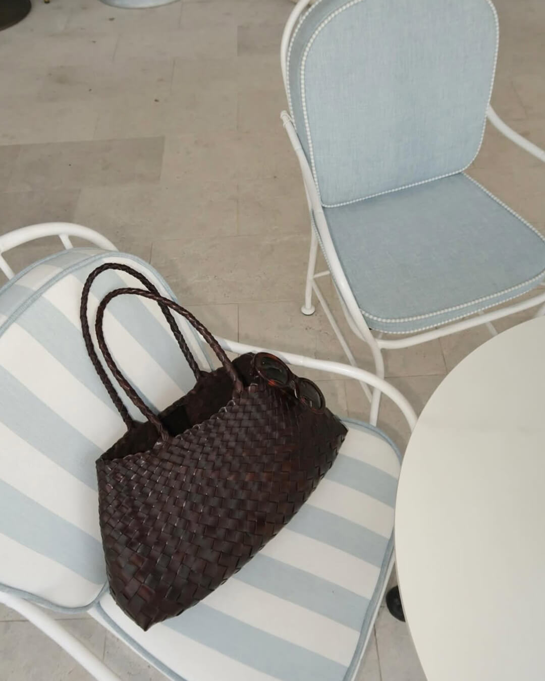 Sac moyen tressé en cuir vegan Marissa