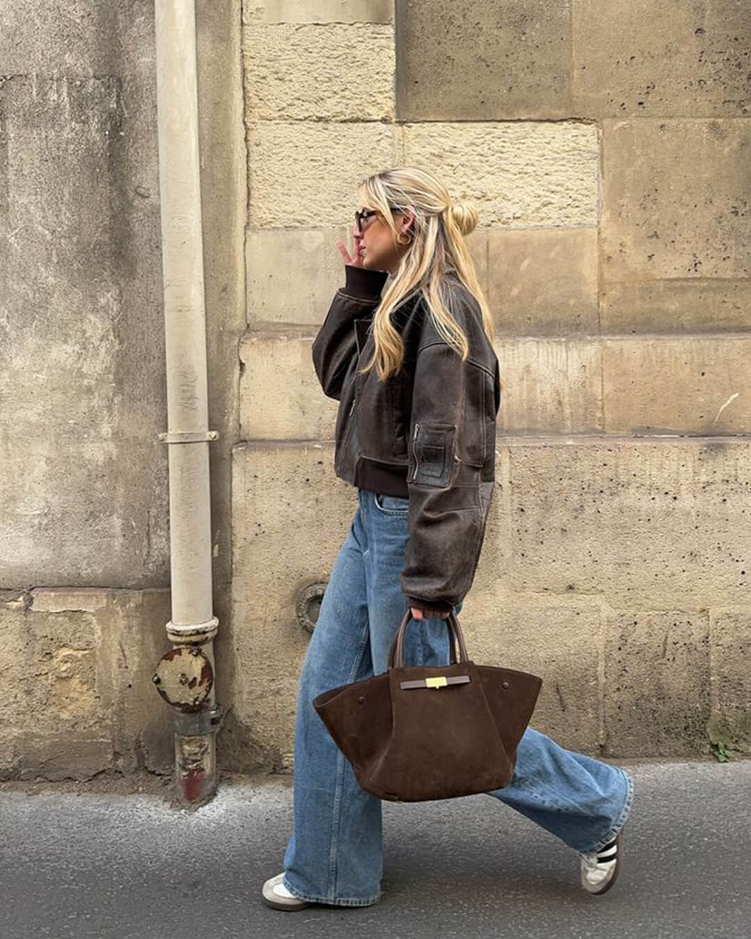 Sac à main en daim Melanie