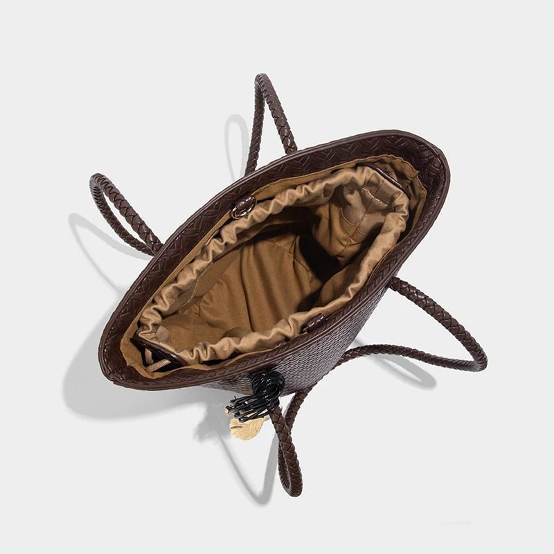 Sac seau tressé avec trousse Meryl