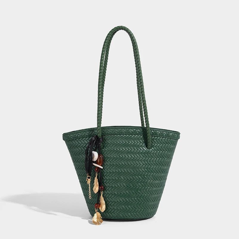 Sac seau tressé avec trousse Meryl