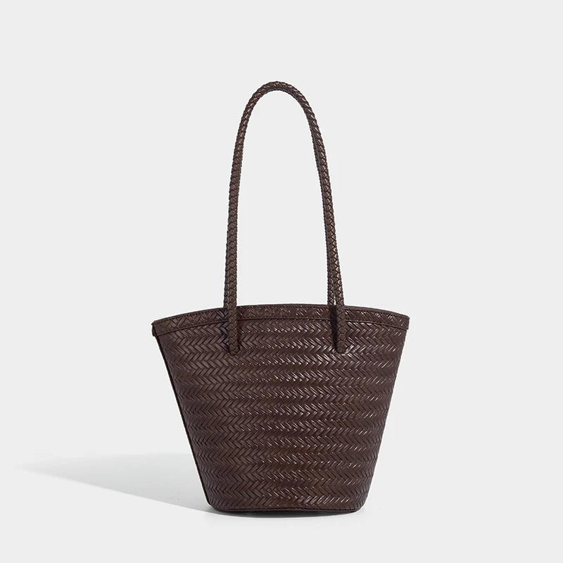 Sac seau tressé avec trousse Meryl