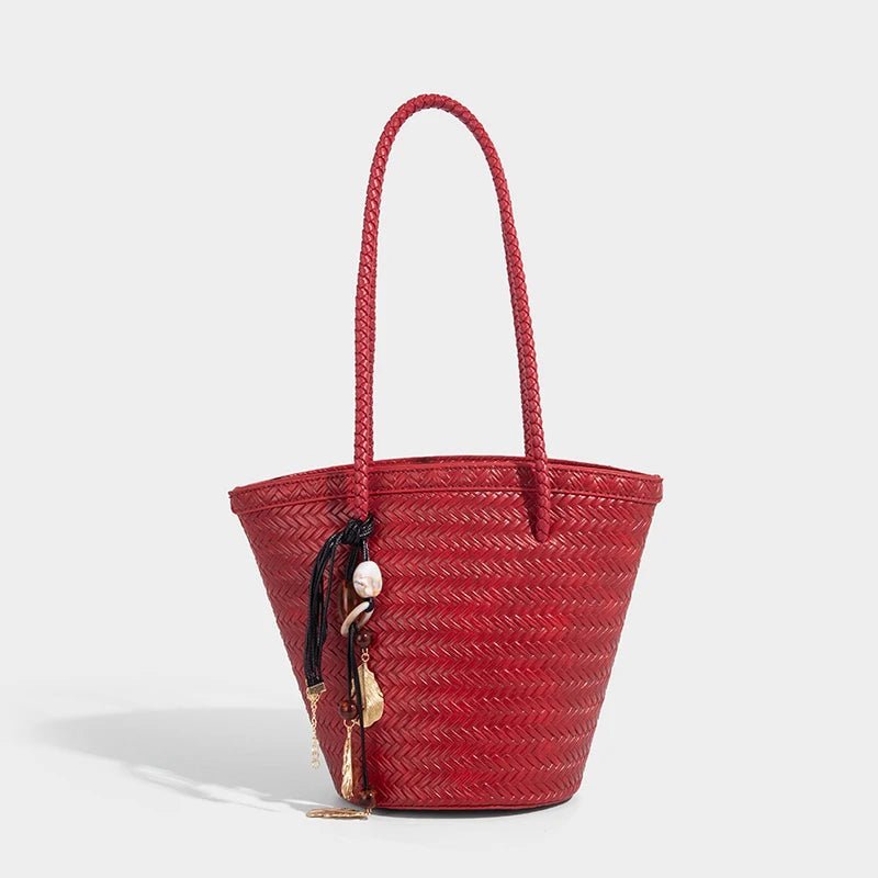 Sac seau tressé avec trousse Meryl