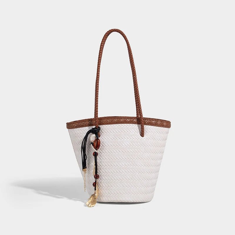 Sac seau tressé avec trousse Meryl