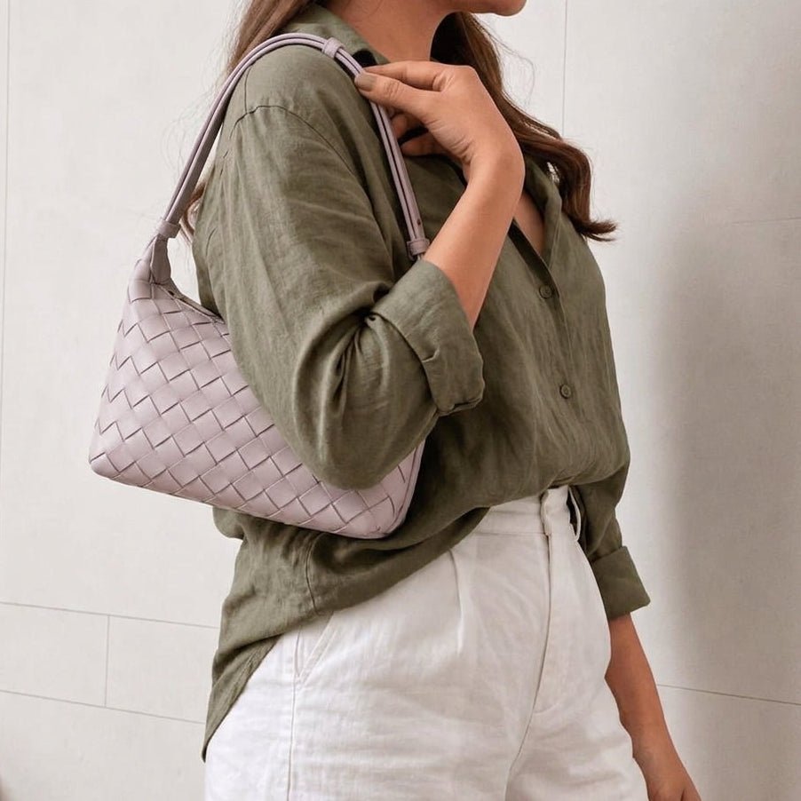 Mini-sac tressé Mica