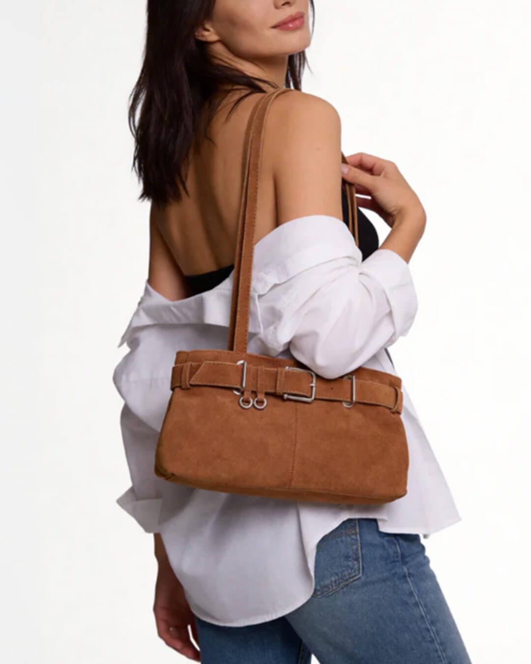 Sac à main en daim végétalien Nora