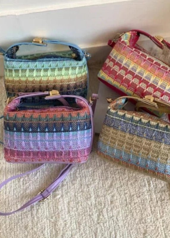 Sac bandoulière en raphia tressé Raphaela