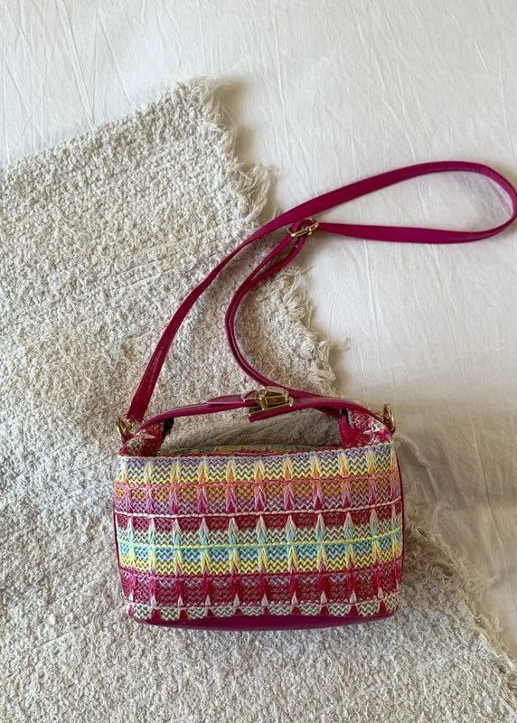 Sac bandoulière en raphia tressé Raphaela