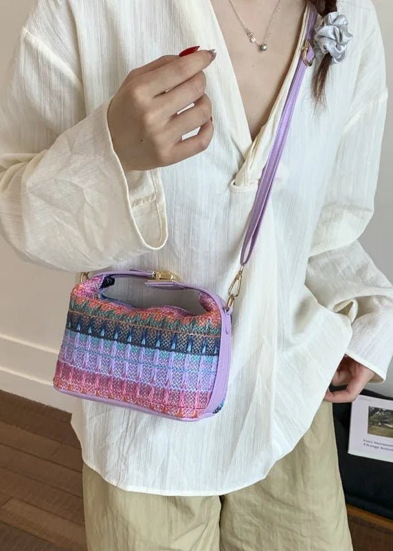 Sac bandoulière en raphia tressé Raphaela