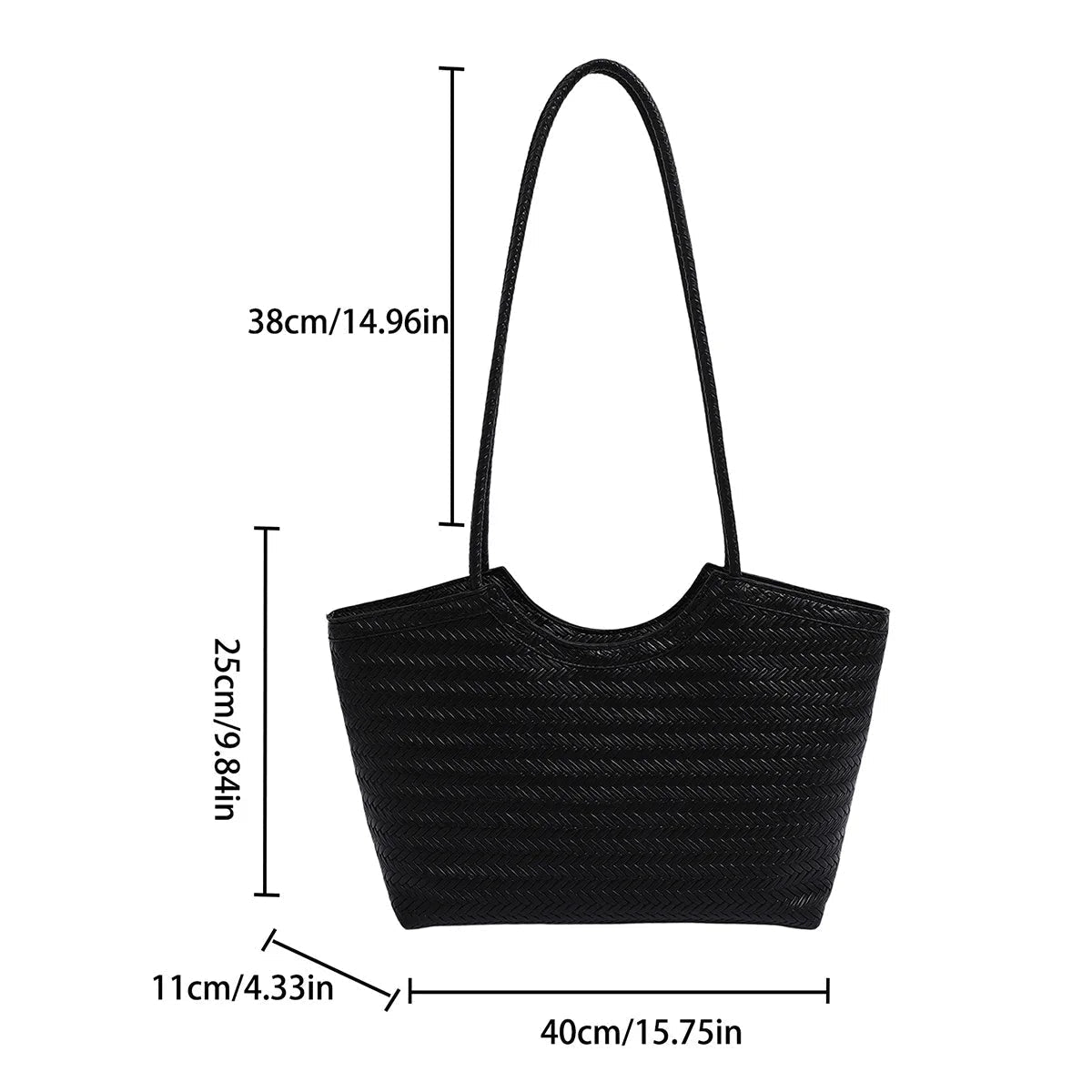 Sac à main Elena en tissu texturé
