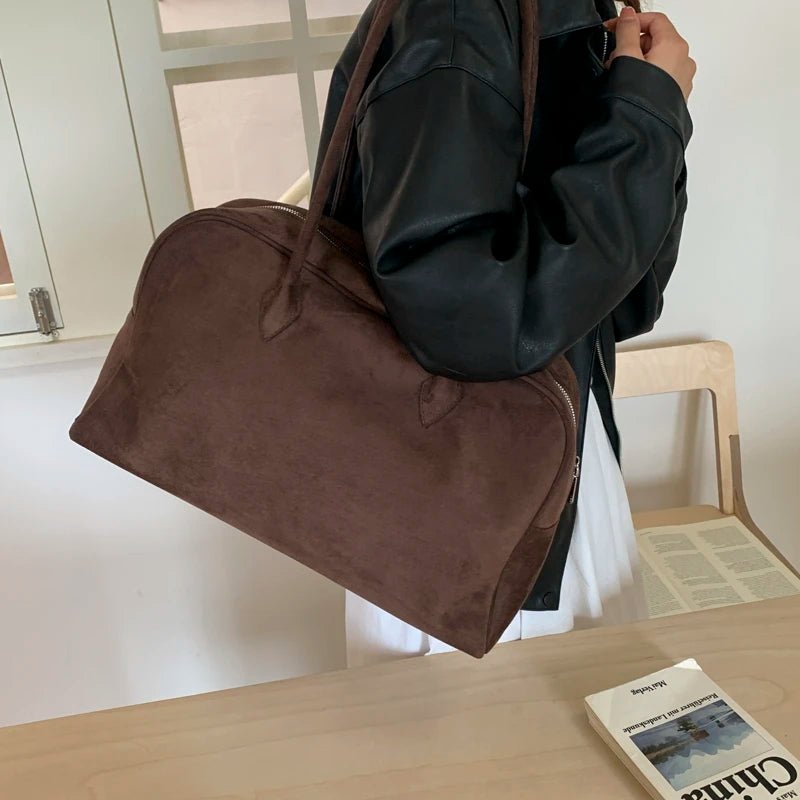 Sac cabas Sandra en daim