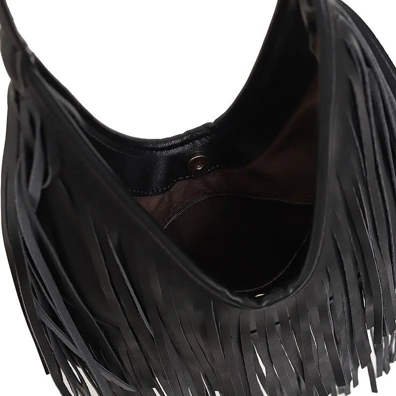 Sac hobo à franges Tatiana