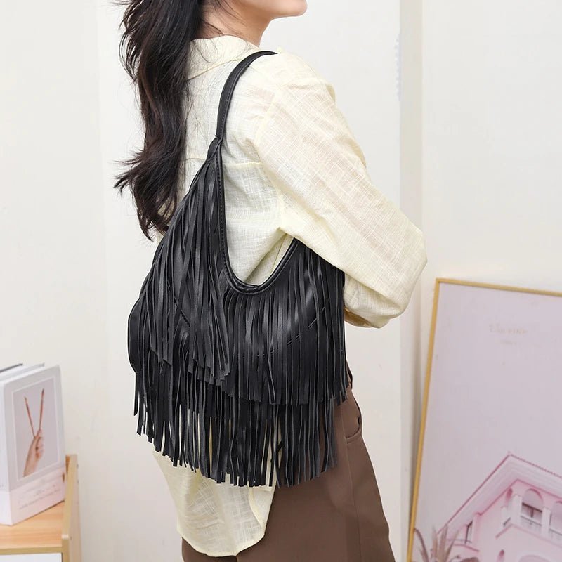 Sac hobo à franges Tatiana