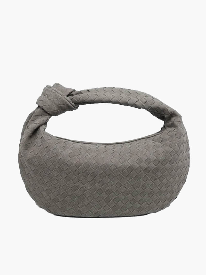 Sac bandoulière moyen en daim tressé