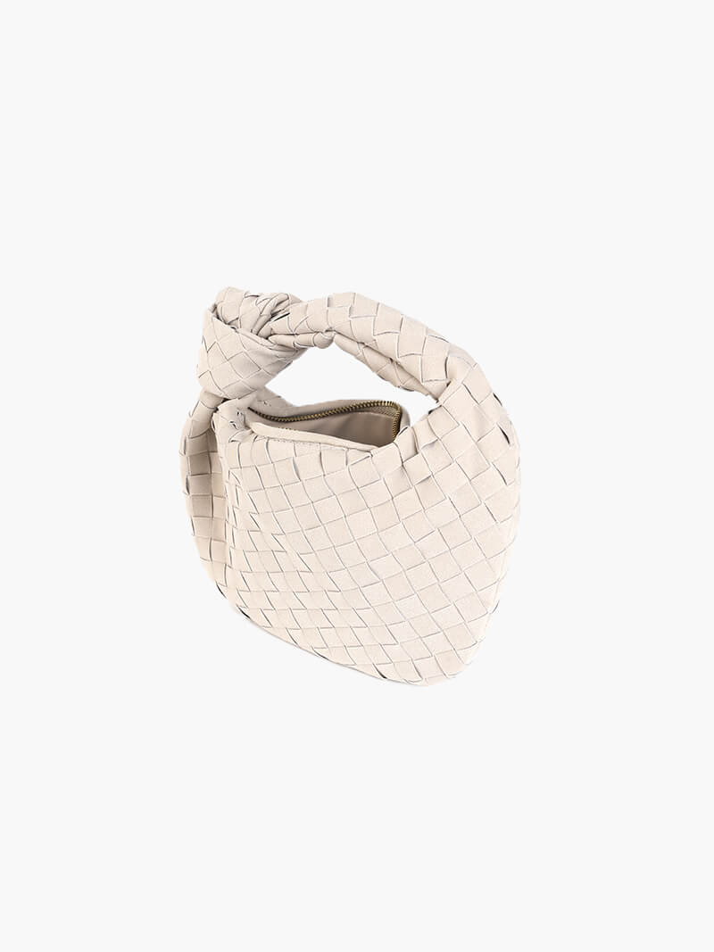 Mini sac tissé en daim