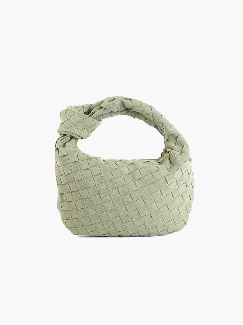 Mini sac tissé en daim