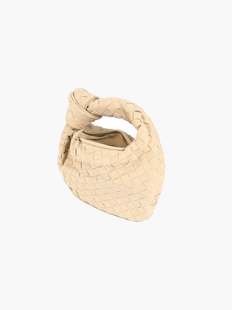 Mini sac tissé en daim