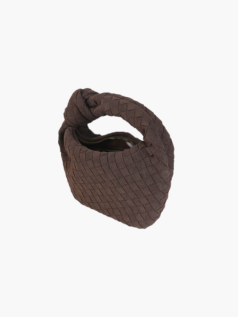 Mini sac tissé en daim