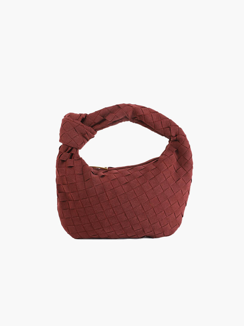 Mini sac tissé en daim
