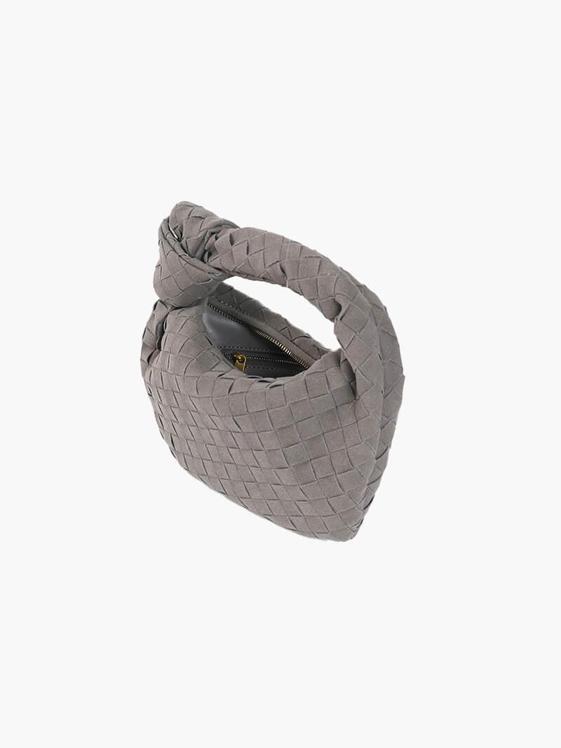 Mini sac tissé en daim