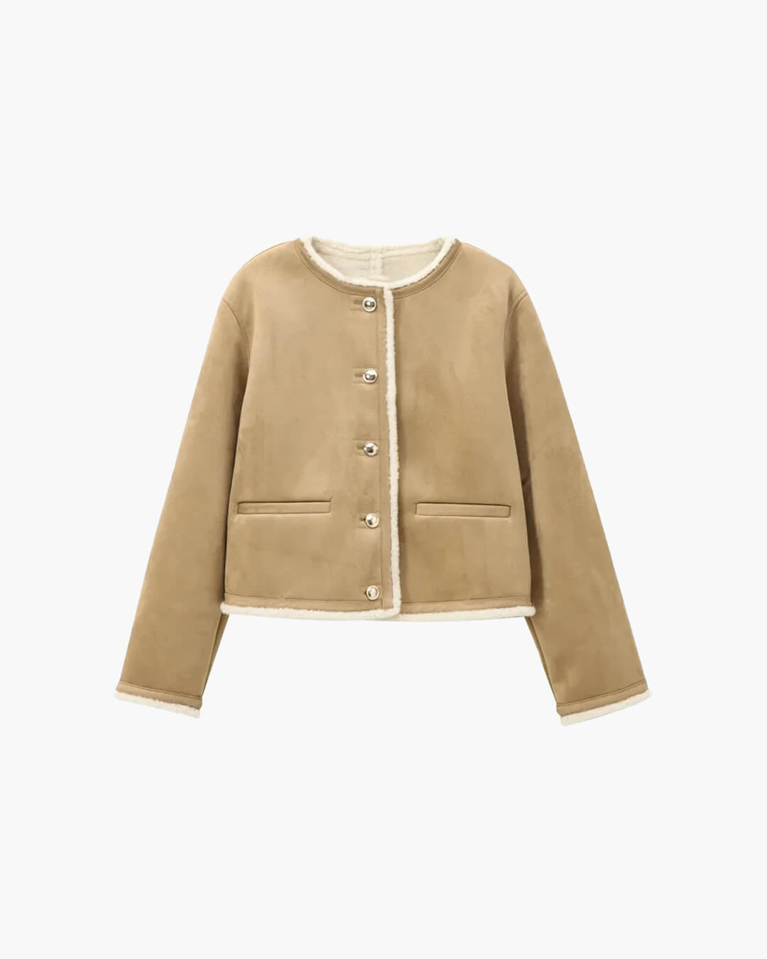 Manteau en suédine avec fausse fourrure Aralyn