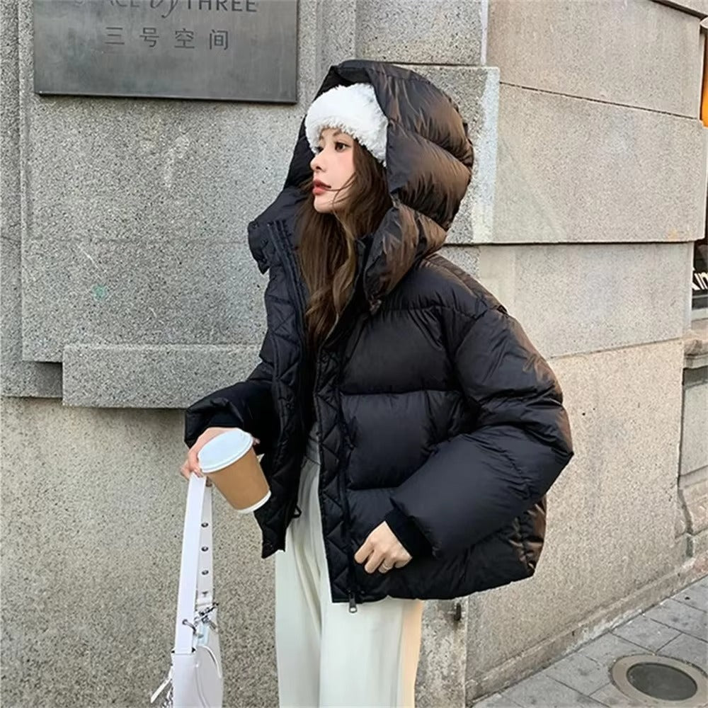 Adaure Veste matelassée épaisse à capuche
