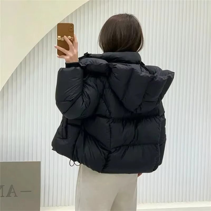 Adaure Veste matelassée épaisse à capuche
