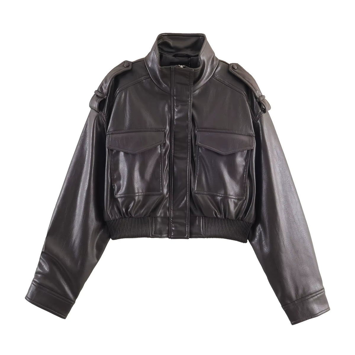 Blouson bomber Brianna en similicuir